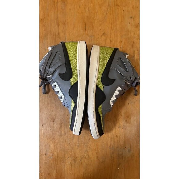 Nike AlphaBaller Mid Gray Black Cyber Leather Shoes 487858-001 Mens Size 7 - Picture 6 of 12